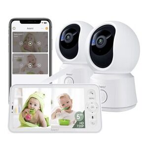 Arenti Baby Monitor B2 Set 2 Cameras with 5" Display & App Control